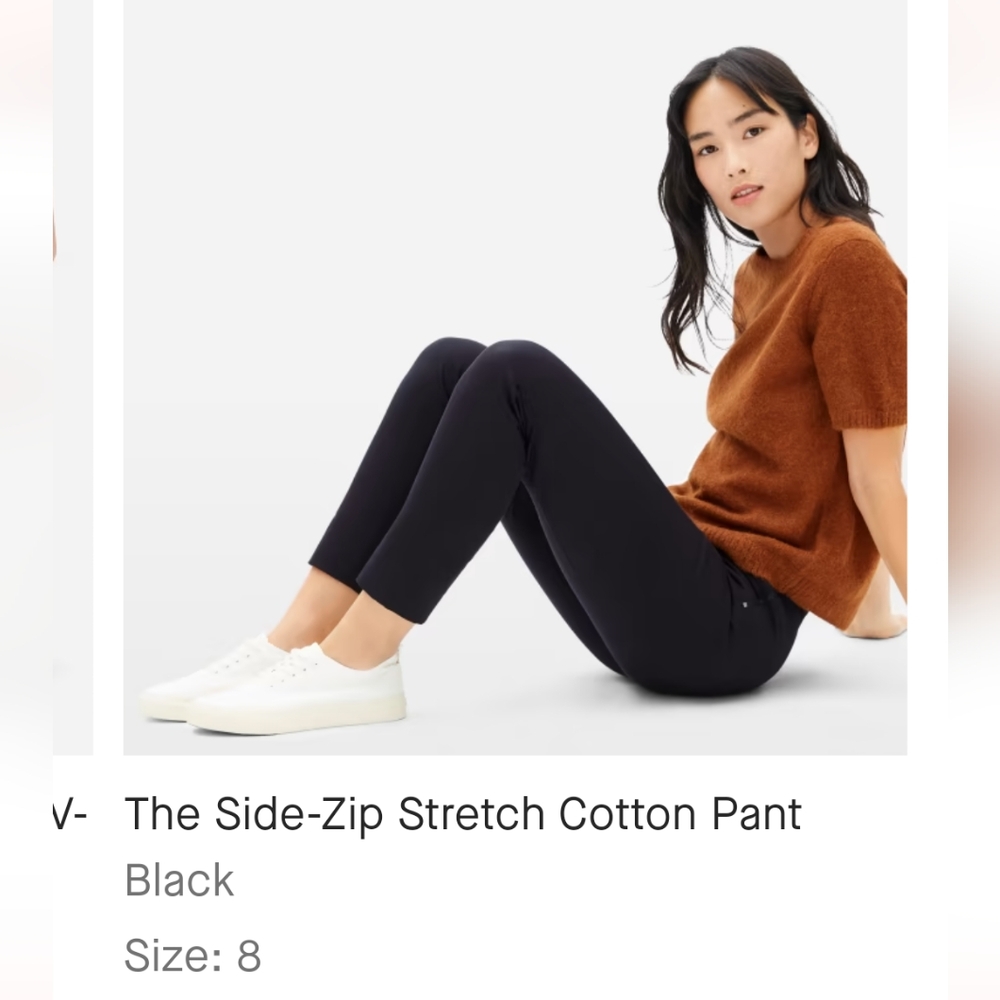 Everlane size zip stretch cotton pant